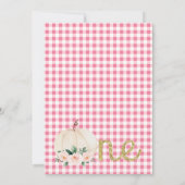 グリッター書道かぼちゃ一歳 招待状 (裏面)