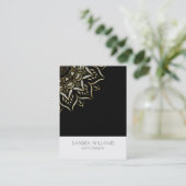 グリッター曼荼羅黒白 名刺 (スタンド正面)