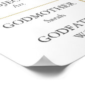 グリッター最初の通信おもしろいファクト写真サイン ポスター (角)