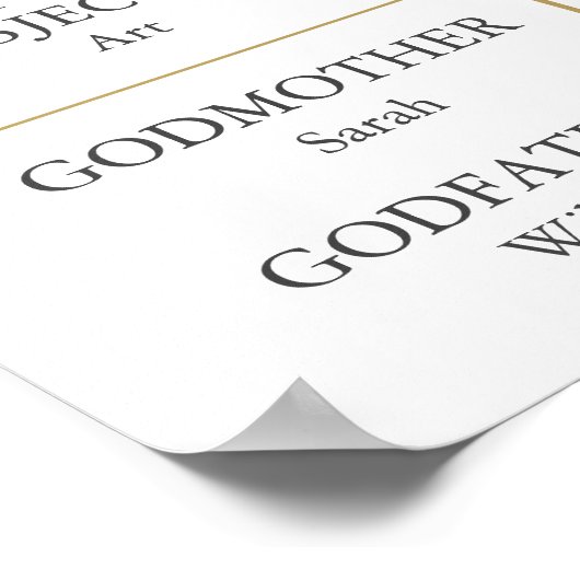 グリッター最初の通信おもしろいファクト写真サイン ポスター (角)