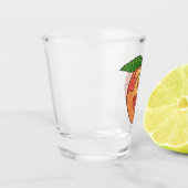 グリッター桃 ショットグラス (左)