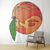 グリッター桃 タペストリー (インサイチュ)