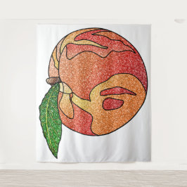 グリッター桃 タペストリー