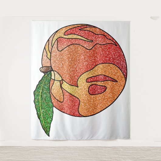 グリッター桃 タペストリー (正面)