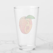 グリッター桃 タンブラーグラス (裏面)