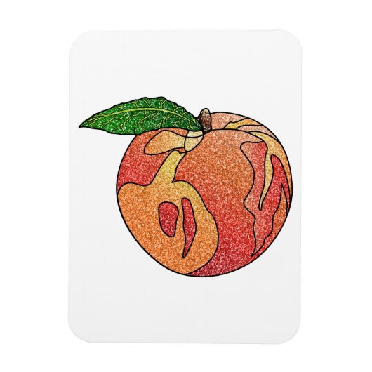 グリッター桃 マグネット (縦)