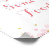 グリッター楽しむムーンフードサイン ポスター (角)