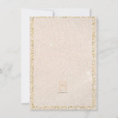 グリッター機器シンボル男の赤ちゃんサンキューカード サンキューカード (裏面)