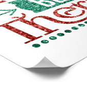 グリッター歩くは最高のセラピー引用文 ポスター (角)