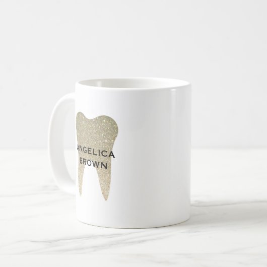 グリッター歯フェイク科 コーヒーマグカップ (正面左)