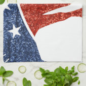 グリッター民主党議員ロバ キッチンタオル (折り畳み)