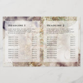 グリッター水彩とホイル二折パンフレット (裏面)