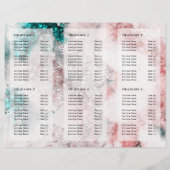 グリッター水彩バラ金ゴールド箔パンフレット (裏面)