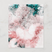 グリッター水彩バラ金ゴールド箔フライヤー チラシ (裏面)