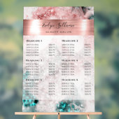 グリッター水彩バラ金箔の価格表 アクリルサイン (ニュートラル)