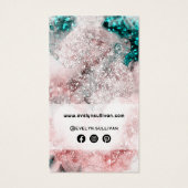 グリッター水彩バラ金箔パッケージインサート (裏面)