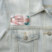 グリッター水彩バラ金箔 名札 (インサイチュ)