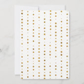 グリッター水彩フラワーグラきらきら光るードパーティー 招待状 (裏面)