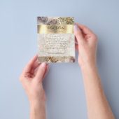 グリッター水彩及びホイルフライヤー チラシ (手)