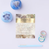 グリッター水彩及びホイルフライヤー チラシ (シングル)