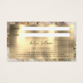 グリッター水彩及び箔アポイントメントカード (裏面)