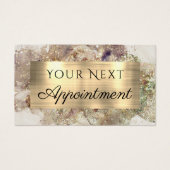 グリッター水彩及び箔アポイントメントカード (正面)