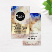 グリッター水彩及び金ゴールドフォイルパッケージインサート (デスク)