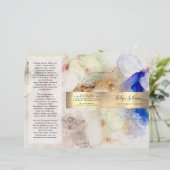 グリッター水彩及び金ゴールド箔パンフレット (スタンド正面)