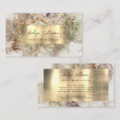 グリッター水彩名刺 名刺 (正面/裏面)