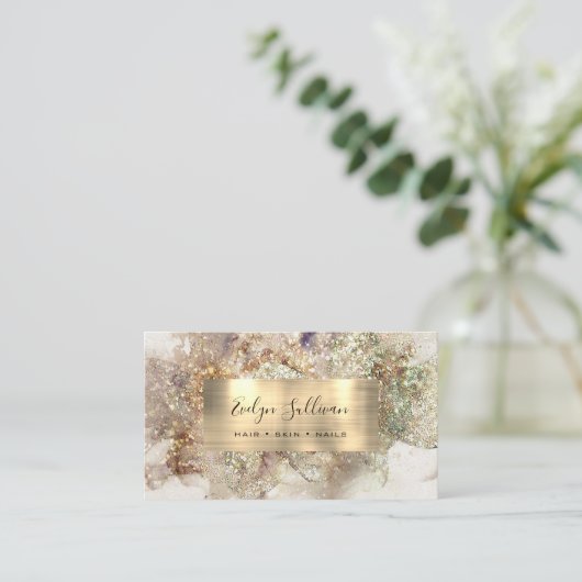 グリッター水彩名刺 名刺 (スタンド正面)