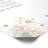 グリッター水彩形状価格表ポスター ポスター (角)