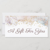 グリッター水彩形状贈与証 (正面)