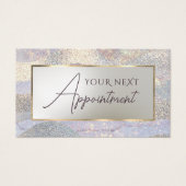 グリッター水彩波アポイントメントカード (正面)
