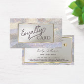 グリッター水彩波ロイヤリティカード (デスク)