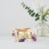 グリッター水彩箔ビジネスカード 名刺 (スタンド正面)