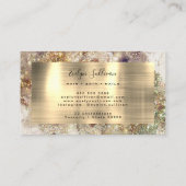 グリッター水彩箔ビジネスカード 名刺 (裏面)