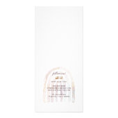 グリッター水彩虹彩価格表表ラックカード ラックカード (裏面)