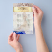 グリッター水彩金箔価格リストフライヤー チラシ (ハンドル)