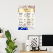 グリッター水彩金箔価格表表ポスター ポスター (ホームオフィス)