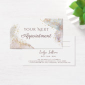 グリッター水色形状アポイントメントカード (デスク)