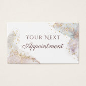 グリッター水色形状アポイントメントカード (正面)