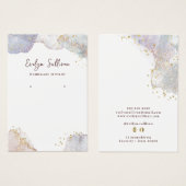 グリッター水色形状ジュエリー表示カード (正面&裏面)