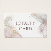 グリッター水色形状ロイヤリティカード (正面)