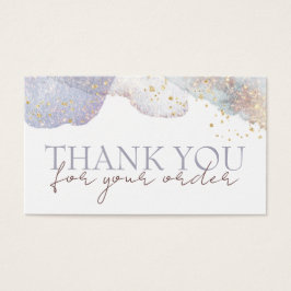 グリッター水色形状割引カード