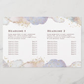 グリッター水色形状2折パンフレット (裏面)