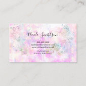 グリッター水色 名刺 (裏面)