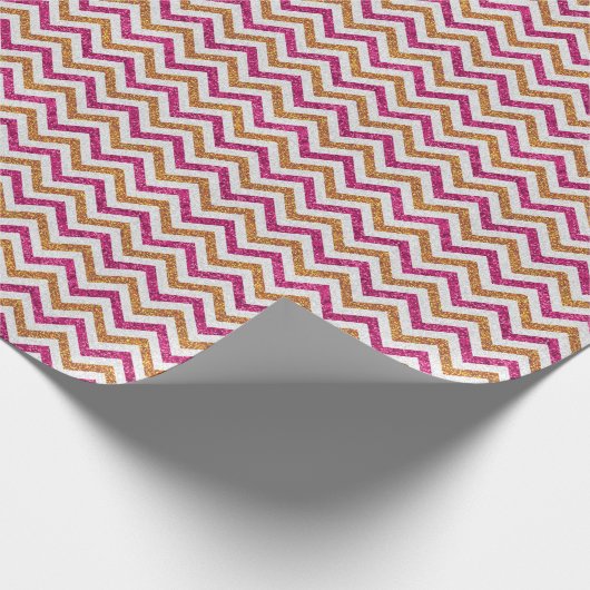 グリッター波クリスマスデザインギフトパッキング ラッピングペーパー (角)