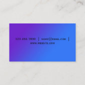 グリッター海ブルーナビ水中競技 名刺 (裏面)