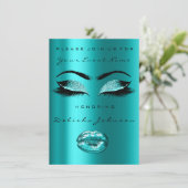 グリッター海マーメイドブライダルシャワースウィート16th 招待状 (スタンド正面)