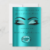 グリッター海マーメイドブライダルシャワースウィート16th 招待状 (正面)